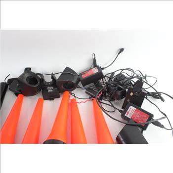 Streamlight X20 Rechargeable Flashlights, 5 Pieces, With Chargers And Cones