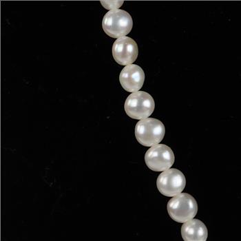 String Of Pearls Necklace 14kt Gold Clasp
