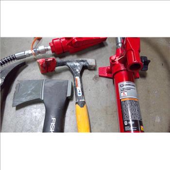Strongway Hydronic Ram Pump, Fiskars Axe, Craftsman Wrecking Bar & More 10 Pieces