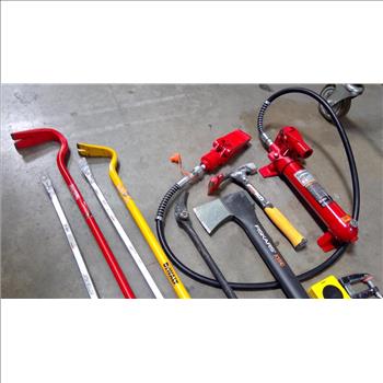 Strongway Hydronic Ram Pump, Fiskars Axe, Craftsman Wrecking Bar & More 10 Pieces
