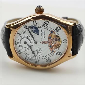 Stuhrling Original Automatic Open Heart Date/Night Watch