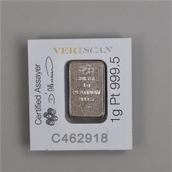 Suisse Fine Platinum 1g Bar