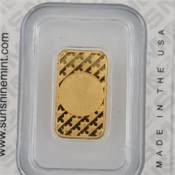 Sunshine Minting Fine Gold 1 Gram Bar