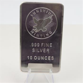 Sunshine Minting Fine Silver 10 Oz. Bar