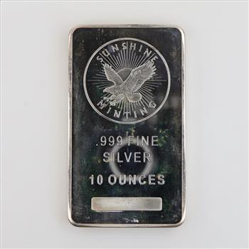 Sunshine Minting Fine Silver 10 Oz Bar