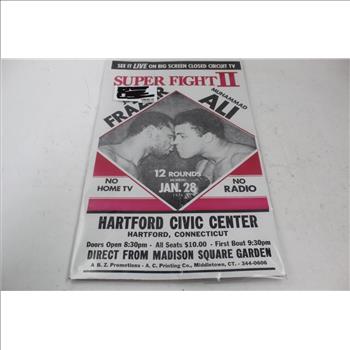 Super Fight II Muhammad Ali  Vs  Joe Frazier Boxing Poster