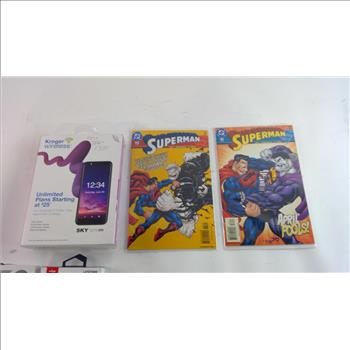 Superman Comics, Phone Cases & More, 5 Pieces