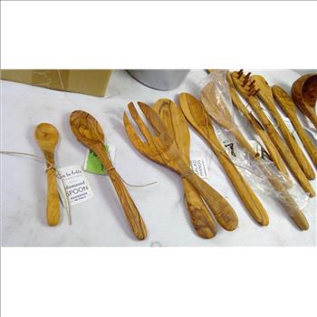 Sur La Table Wooden Cookware - Salad Hands, Pasta Fork, And More