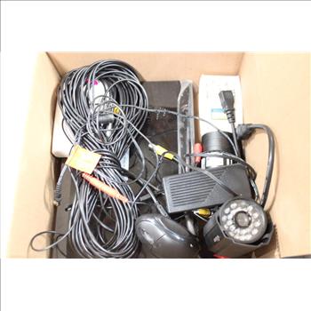Swann Home Security Camera, Motion Detectors, Wired Computer Mouse, & More 9 Pieces