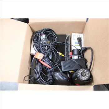 Swann Home Security Camera, Motion Detectors, Wired Computer Mouse, & More 9 Pieces