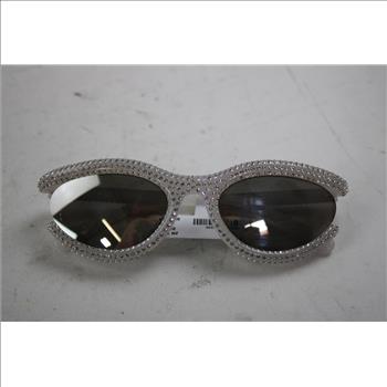 Swarovaski Milky Whire Wit Crystals All Over The Frame Sunglasses