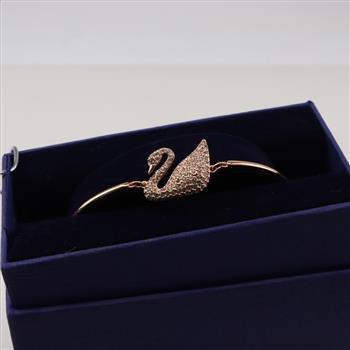 Swarovski Crystal Rose Gold Plated Swan Bracelet