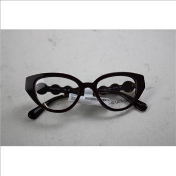 Swarovski Women's Cat Eye Burgundy/Violet Eyeglasses