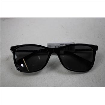 Swarovski Women's Rectangle Glossy Black Framed Sunglasses