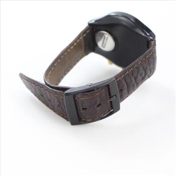 Swatch Brown Leather Watch