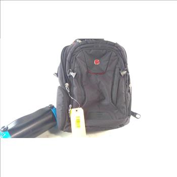 Swiss Gear Backpack With Items, 7 Pieces