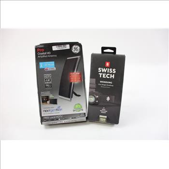 Swiss Tech Headlamp, Ampilfied Antenna, LED Umbrella Light, Corner Lamp, 6 Pieces