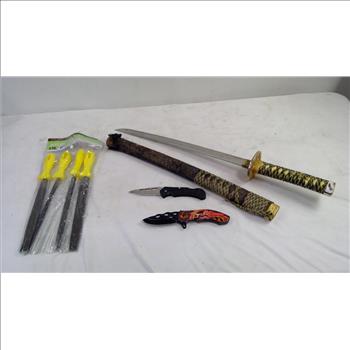 Sword, Folding Knifes Pittsburgh File Set