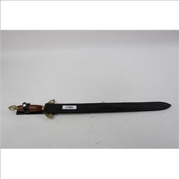 Sword With Leather Sheath