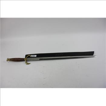 Sword With Leather Sheath