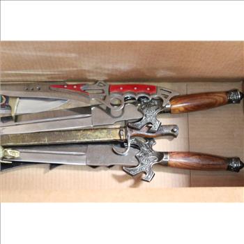 Swords And Knives Bulk Lot, 8 Pieces