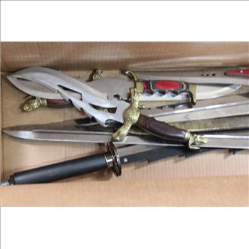 Swords And Knives Bulk Lot, 8 Pieces