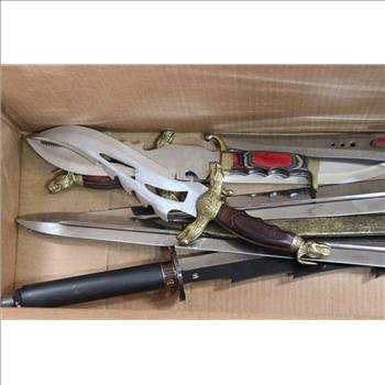 Swords And Knives Bulk Lot, 8 Pieces