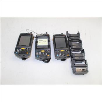 Symbol Scanners W/card Attachments; 4 Pieces