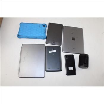 Tablet Lot,4 Pieces , Samsung Cell Phone And ILive Bluetooth Speaker