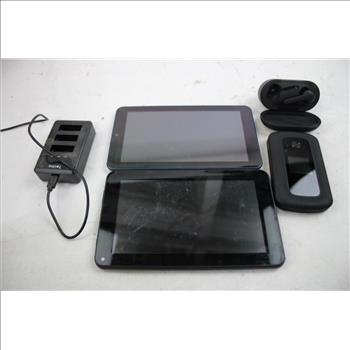 Tablets, Internal Hard Drive, Camera Battery Chargers, And More, 9 Pieces