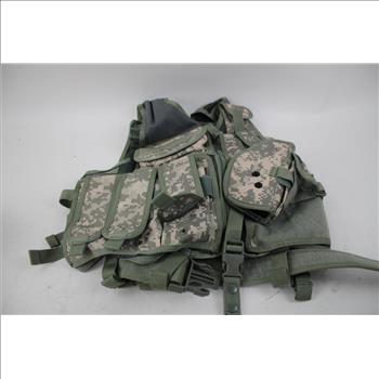 Tactical Camo Vest, Satchel Bag, Milwaukee Protective Sleeves, Condor Holster, 4 Pieces