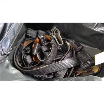 Tactical Duty Belts, Gun Holsters And Magazine Pouches In Duffel Bag