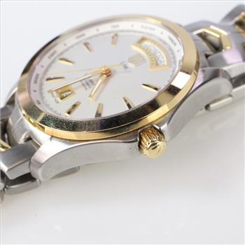 Tag Heuer 18k Gold Accented Link Watch - Evaluated By Independent Specialist