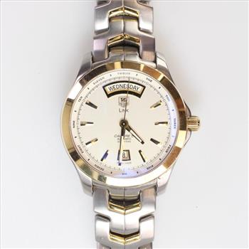 Tag Heuer 18k Gold Accented Link Watch - Evaluated By Independent Specialist