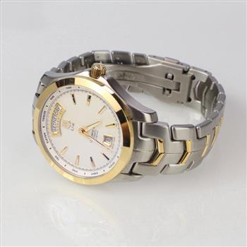 Tag Heuer 18k Gold Accented Link Watch - Evaluated By Independent Specialist