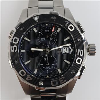 Tag Heuer Aquaracer Chronograph Watch- Evaluated By Our Certified Gemologist-AGS/GIA