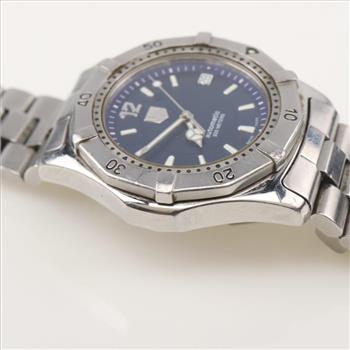 Tag Heuer Blue Dial Automatic Watch - Evaluated By Our Certified Gemologist - AGS / GIA