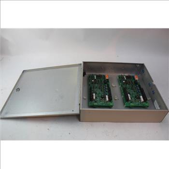 Tan Electrical Box With Electrical Board Inside