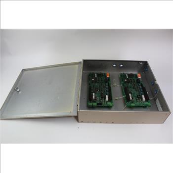 Tan Electrical Box With Electrical Boards Inside