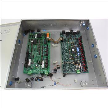 Tan Electrical Box With Electrical Boards Inside