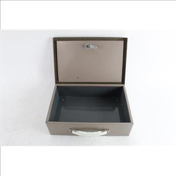 Tan Lock Box With Key