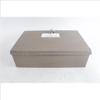 Tan Lock Box With Key