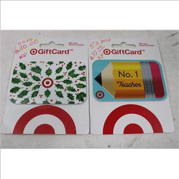 Target, Gift Cards, 2 Pieces