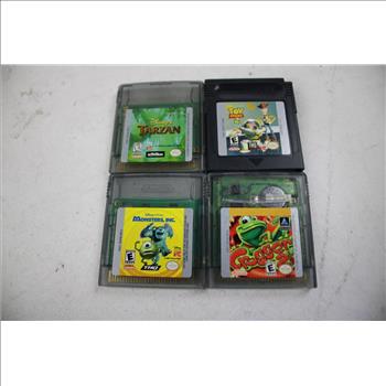 Tarzan Color, Monsters Inc. Color, Frogger 2 Color & More 4 Pieces