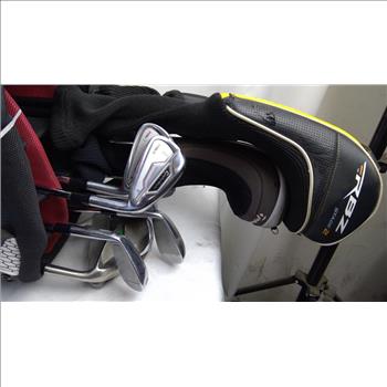 TaylorMade Golf Bag With Clubs, 16 Pieces