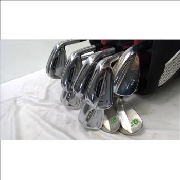 TaylorMade Golf Bag With Clubs, 16 Pieces