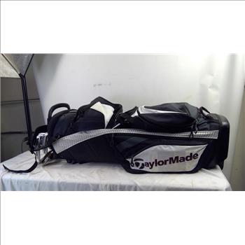 TaylorMade Golf Bag With Clubs, 16 Pieces