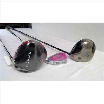 TaylorMade Stealth, Callway X460 Drivers, Wilson Breast Cancer Awareness Iron, 3 Pieces