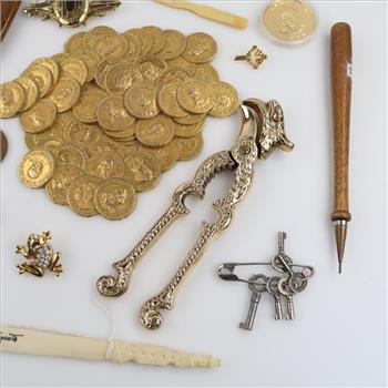 Tchotchkes, Tokens, And Fashion Jewelry; 10+ Pieces