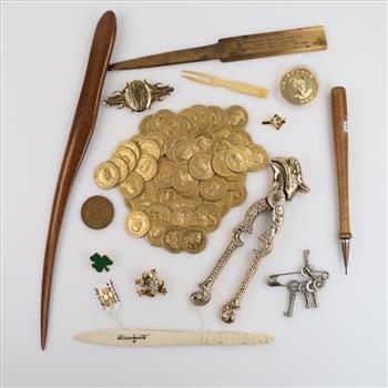 Tchotchkes, Tokens, And Fashion Jewelry; 10+ Pieces